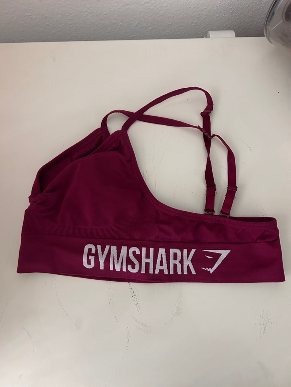 Gymshark Burgundy Seamless Sports Bralette - Picture 3 of 4